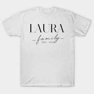 Laura Family EST. 2020, Surname, Laura T-Shirt